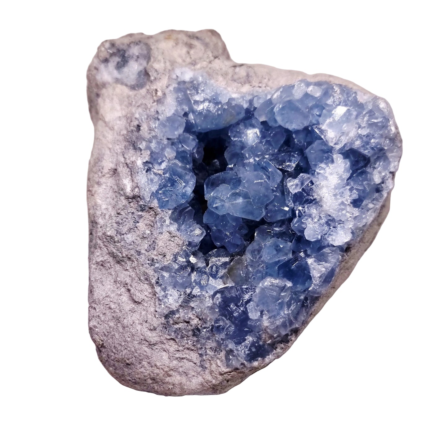 BLUE CELESTITE GEODE CLUSTER 6.1 kg - CLAIRVOYANCE