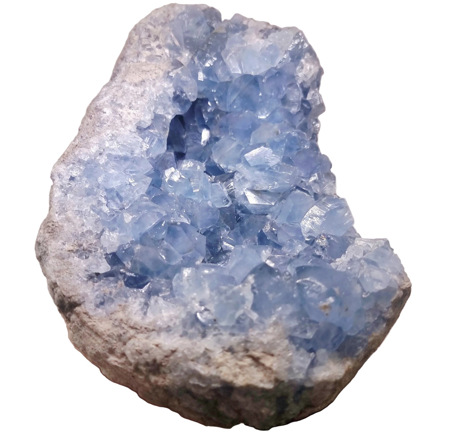BLUE CELESTITE GEODE CLUSTER 5.3 kg - CLAIRVOYANCE