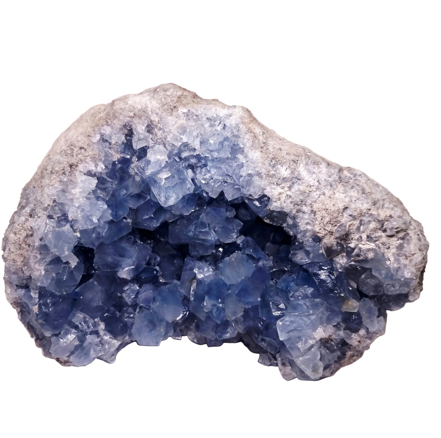 BLUE CELESTITE GEODE CLUSTER 5.3 kg - CLAIRVOYANCE