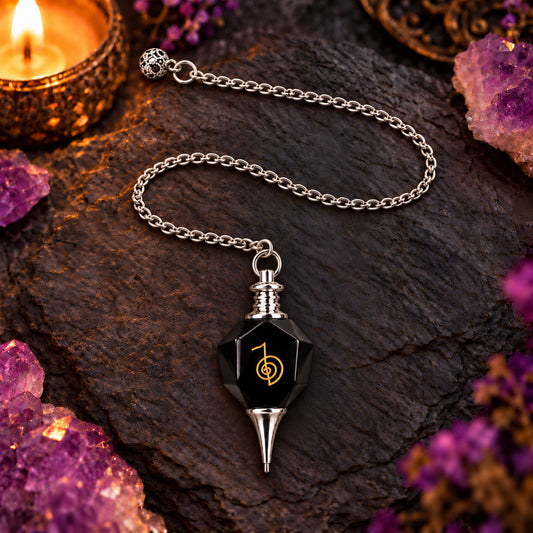 BLACK OBSIDIAN PENDULUM