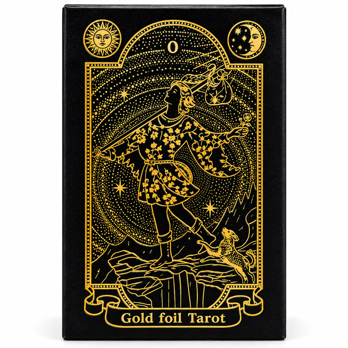 Gold Foil Tarot Card Deck - Wildlings Crystals South Africa