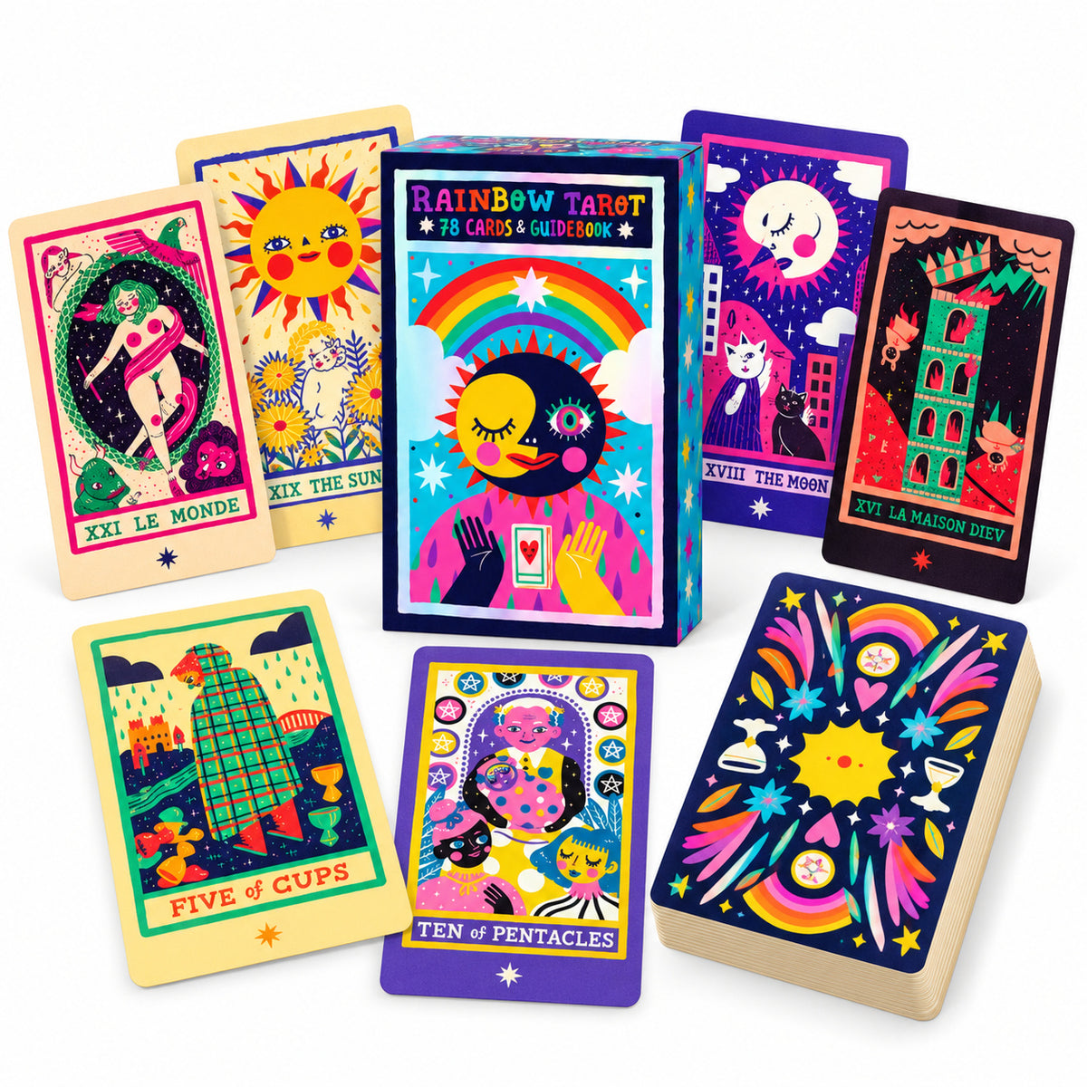 Rainbow Tarot Deck - Wildlings Crystals South Africa