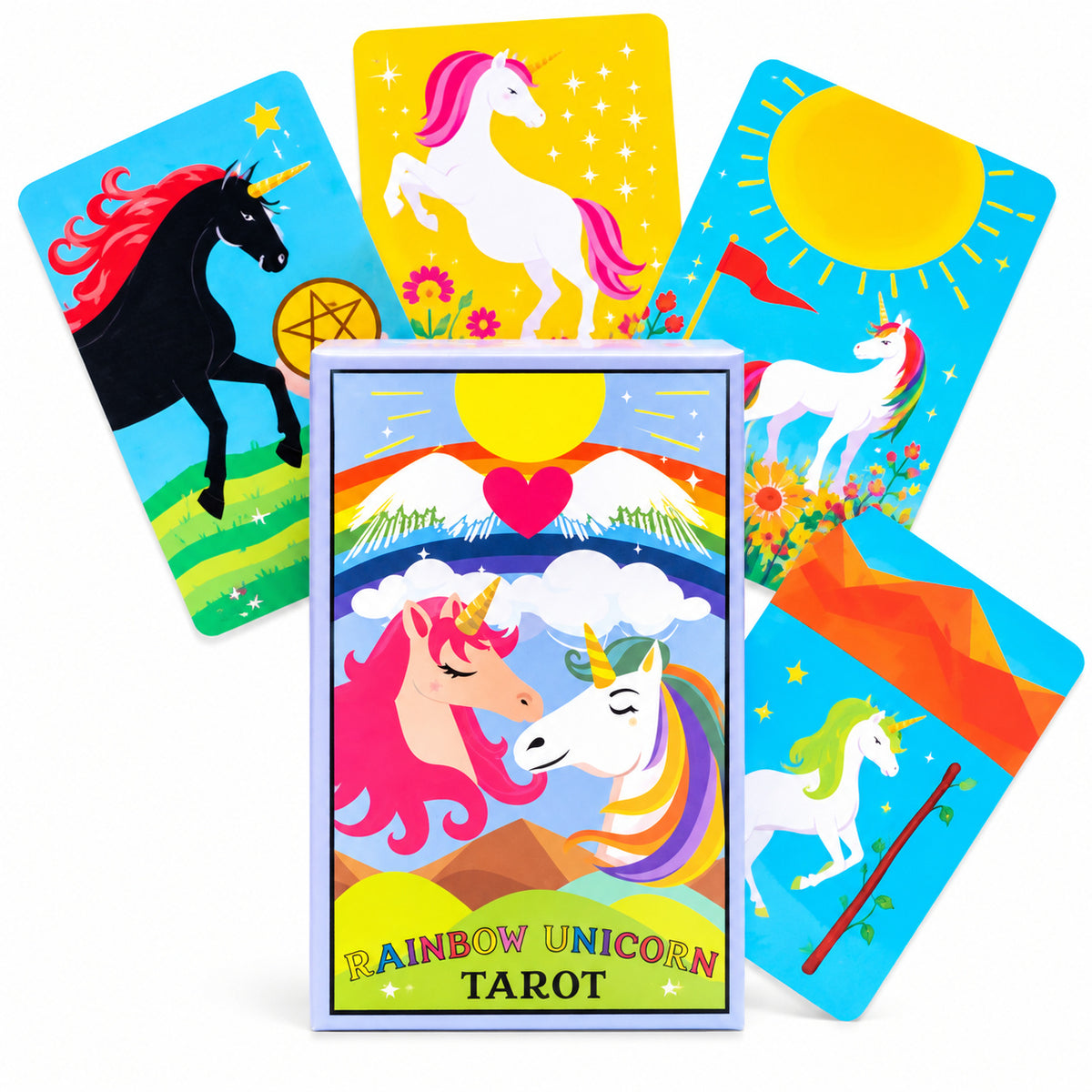Rainbow Unicorn Tarot Deck - Wildlings Crystals South Africa