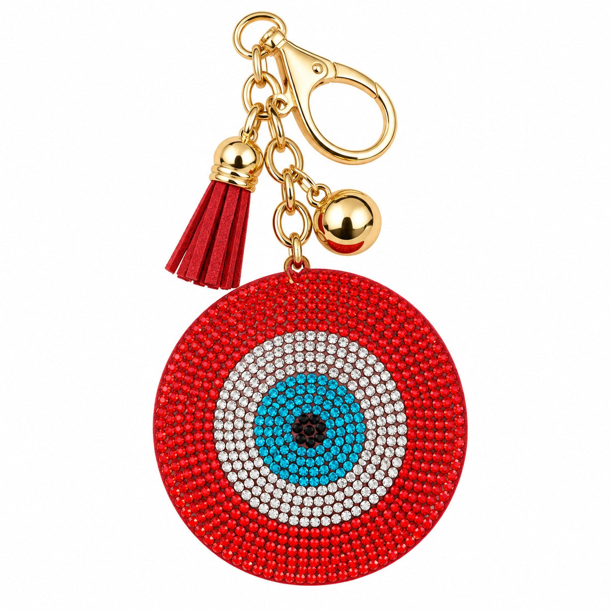 Red Evil Eye Protection Keychain - Wildlings Crystals South Africa