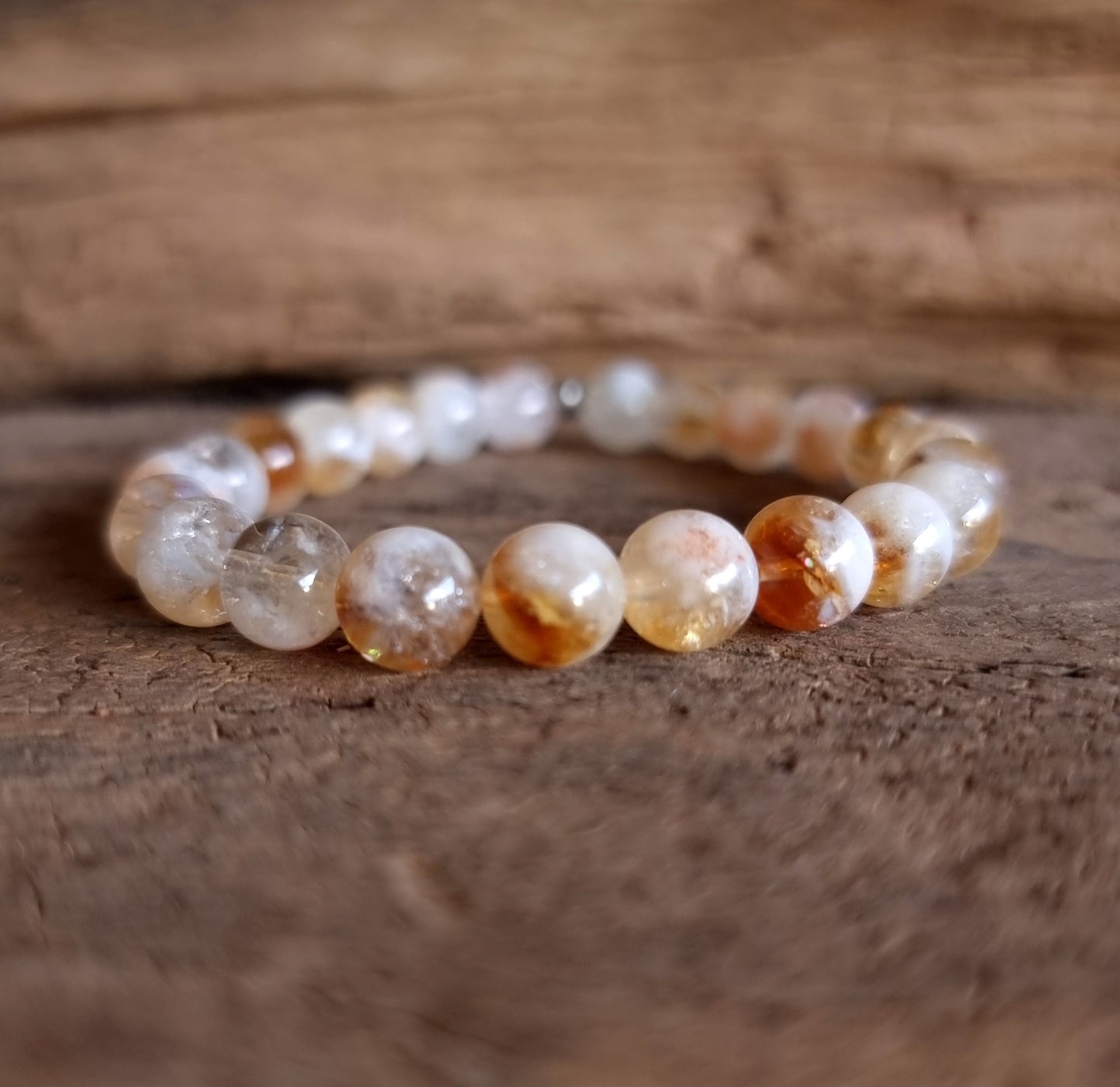 CITRINE ENERGY BRACELET 8 mm - WEALTH & PROSPERITY