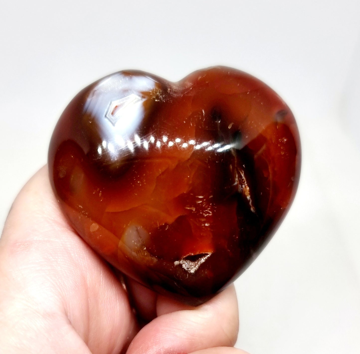 CARNELIAN HEARTS POLISHED MED - CREATIVITY