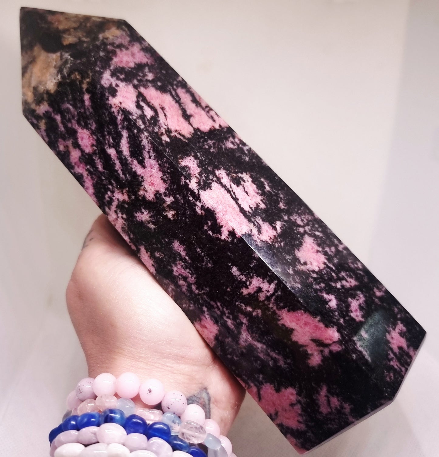 RHODONITE POLISHED TOWER 2.5 kg - LOVE