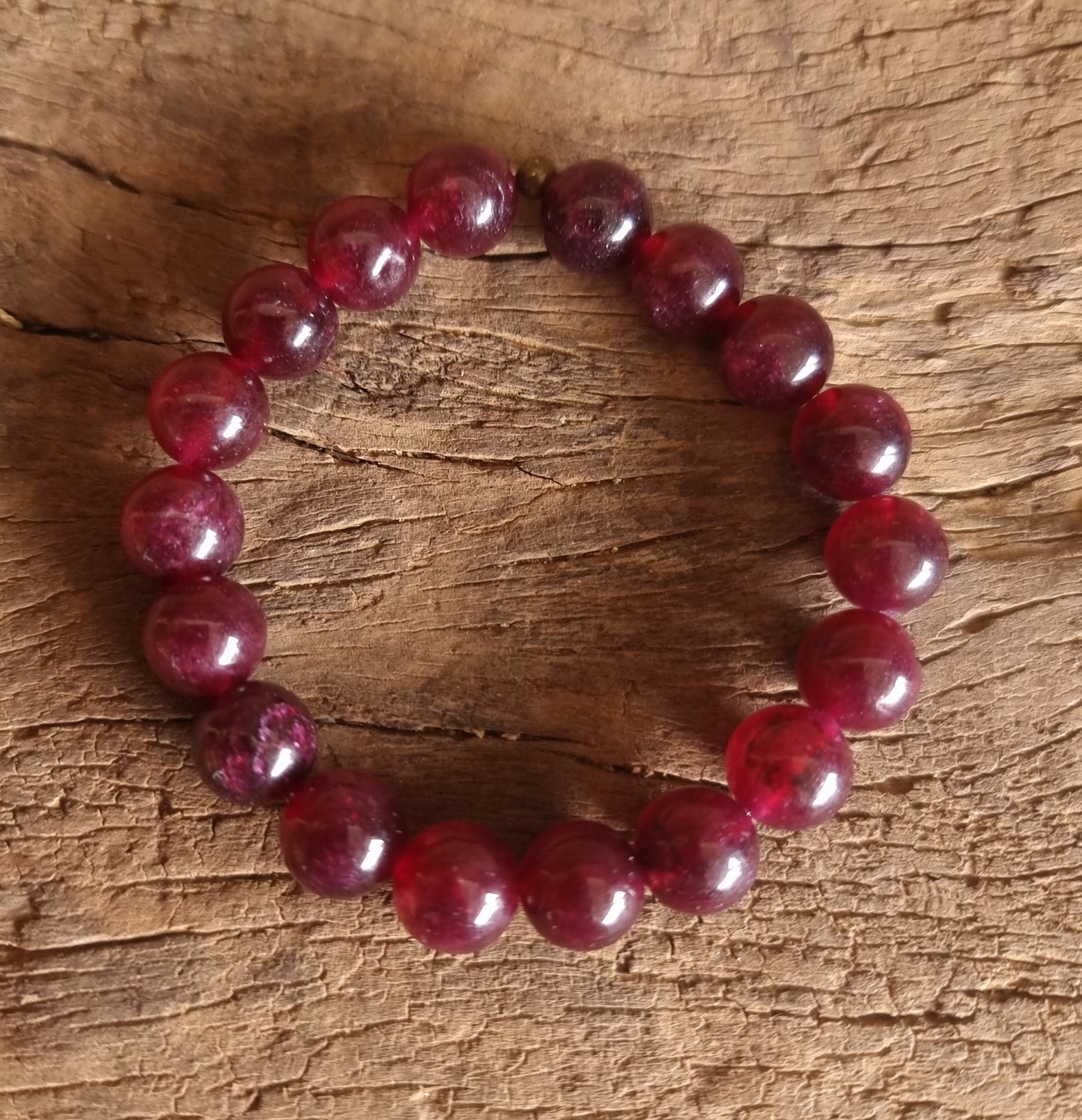 GARNET ENERGY BRACELET 10 mm - LOVE & PROTECTION