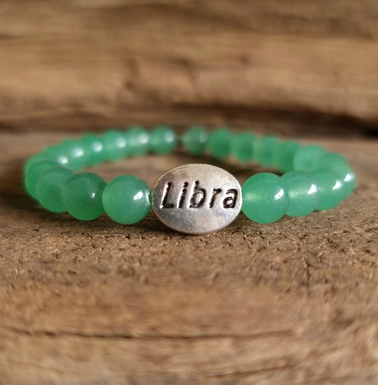 LIBRA ZODIAC ENERGY BRACELET - GREEN AVENTURINE