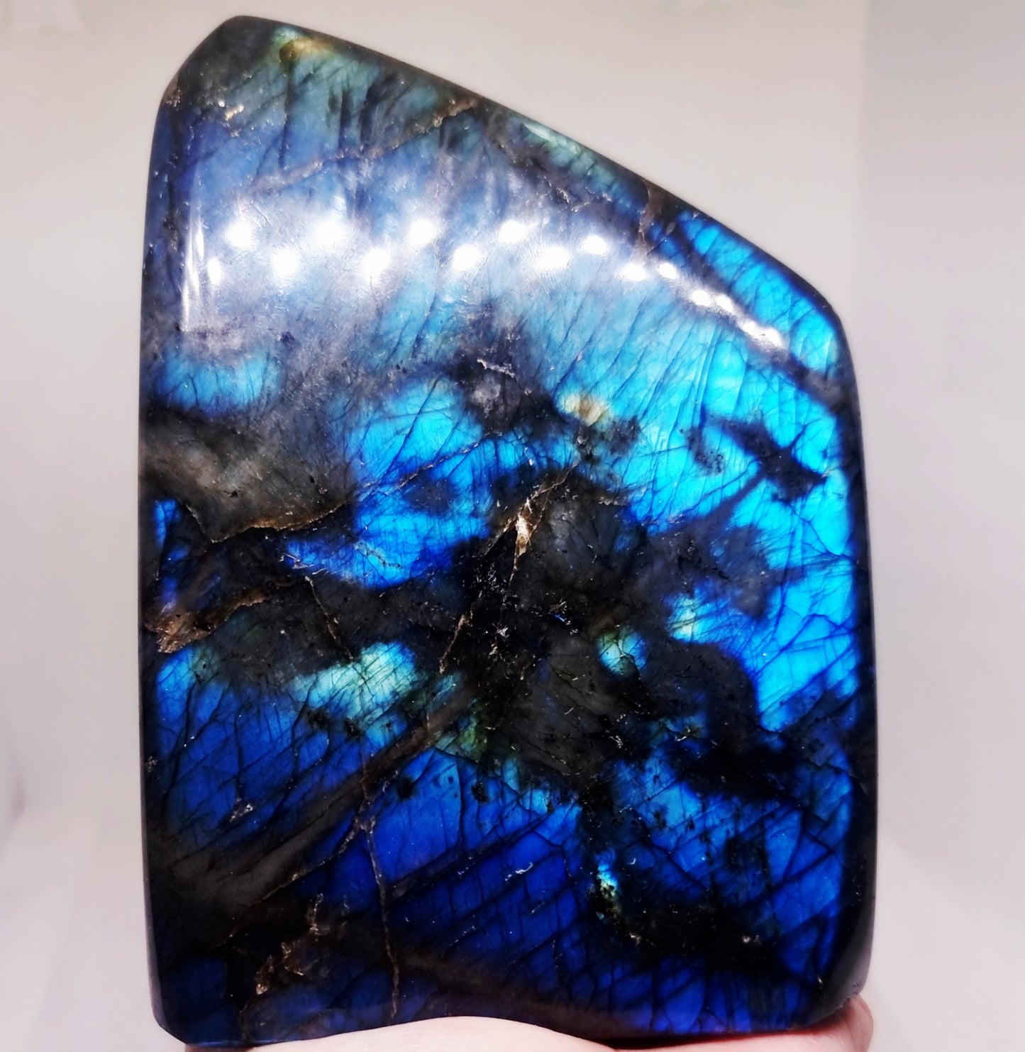 POLISHED BLUE & GREEN FLASH LABRADORITE FREEFORM 1.4 kg - CLAIRVOYANCE