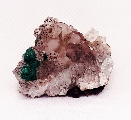 RARE BALL MALACHITE ON DRUZY QUARTZ 31 g