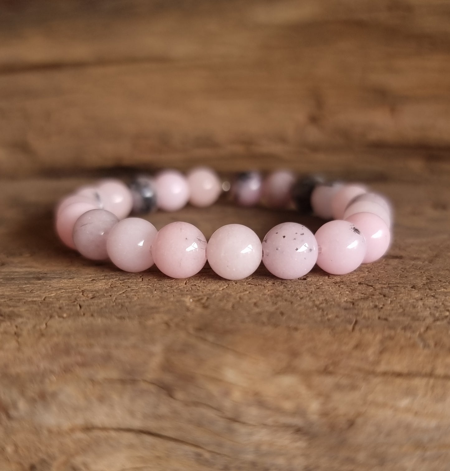 PINK OPAL ENERGY BRACELET 8 mm - SELF LOVE