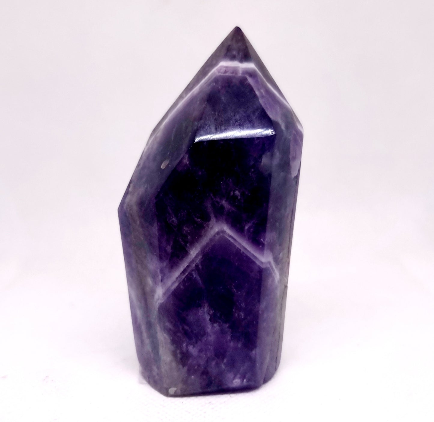 CHEVRON AMETHYST POLISHED TOWER 10 cm (311g) - INTUITION