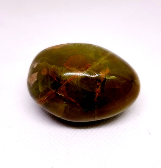 RARE DARK GREEN OPAL GALLET 71 g - WEALTH & HARMONY