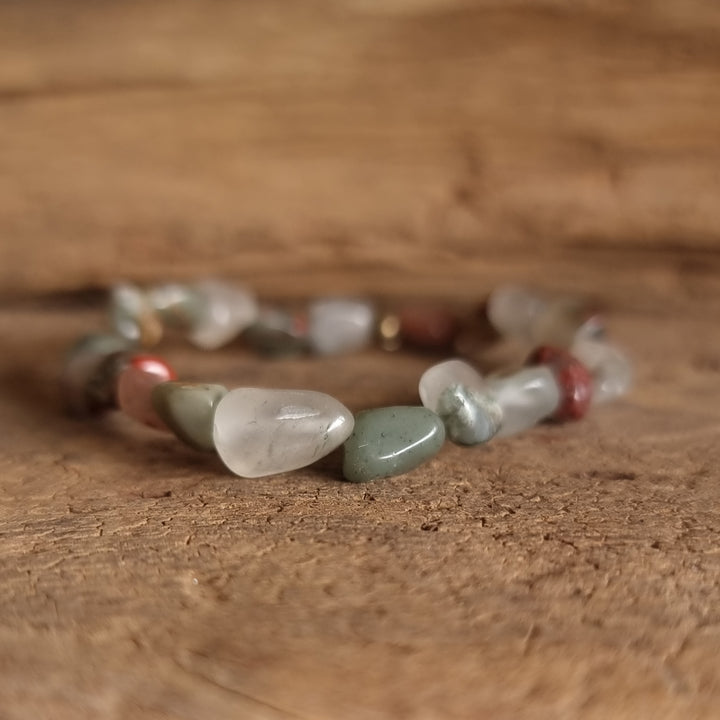 Bloodstone Nugget Bracelet - Wildlings Crystals South Africa