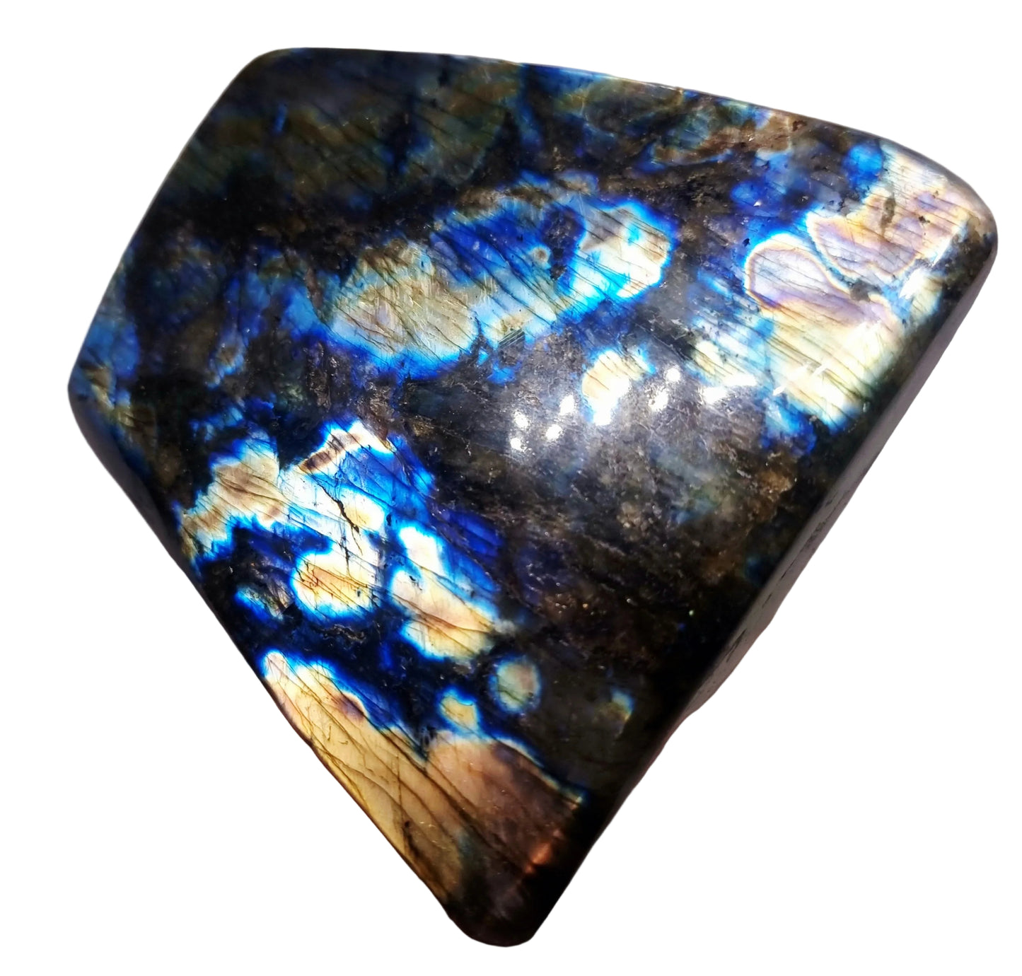 POLISHED BLUE & GREEN FLASH LABRADORITE FREEFORM 1.62 kg - CLAIRVOYANCE