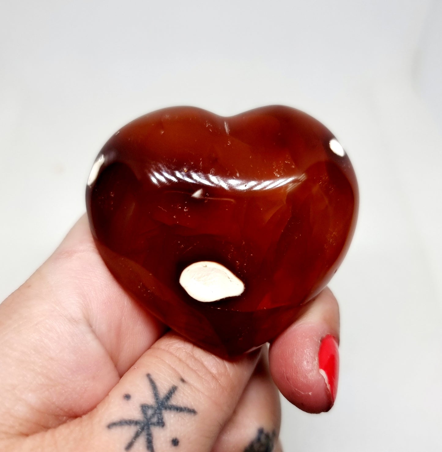 CARNELIAN HEARTS POLISHED MED - CREATIVITY