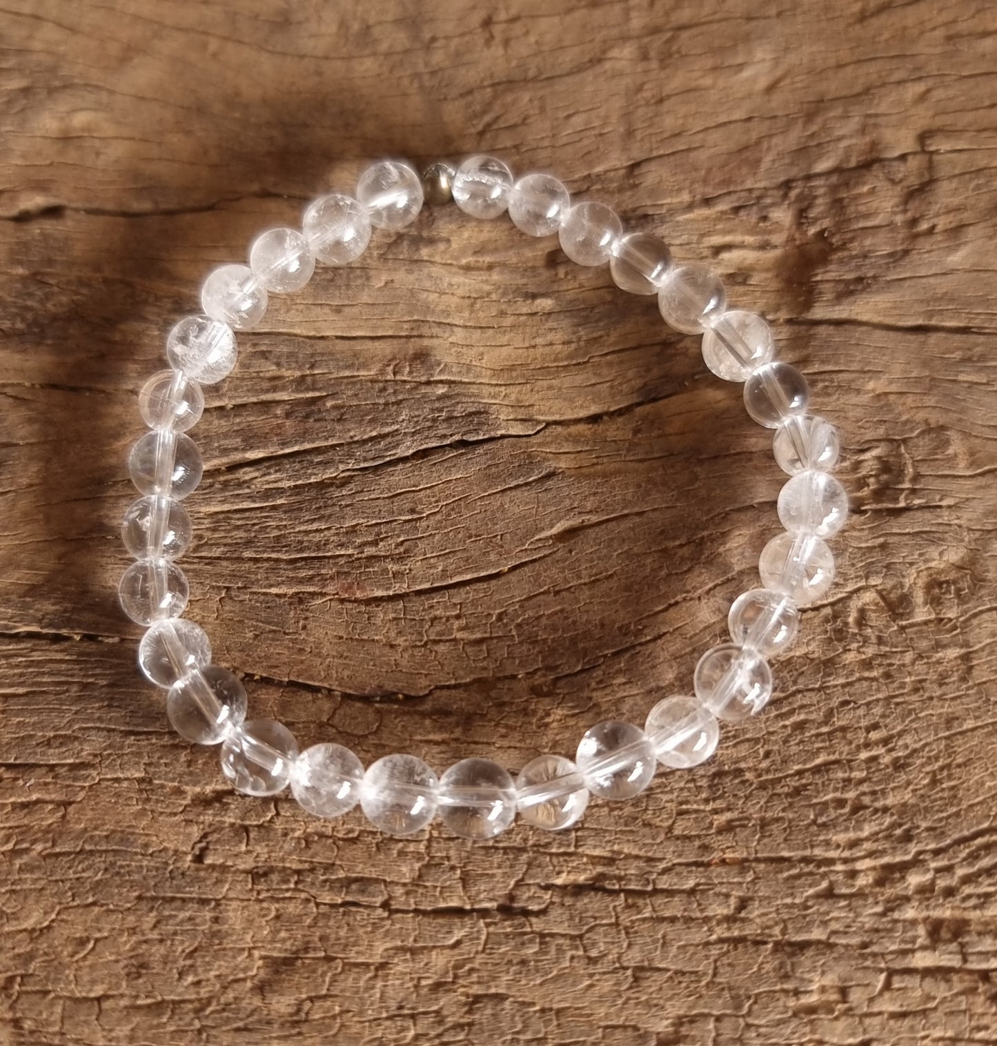 CLEAR QUARTZ BRACELET 6 mm - ENERGY AMPLIFIER