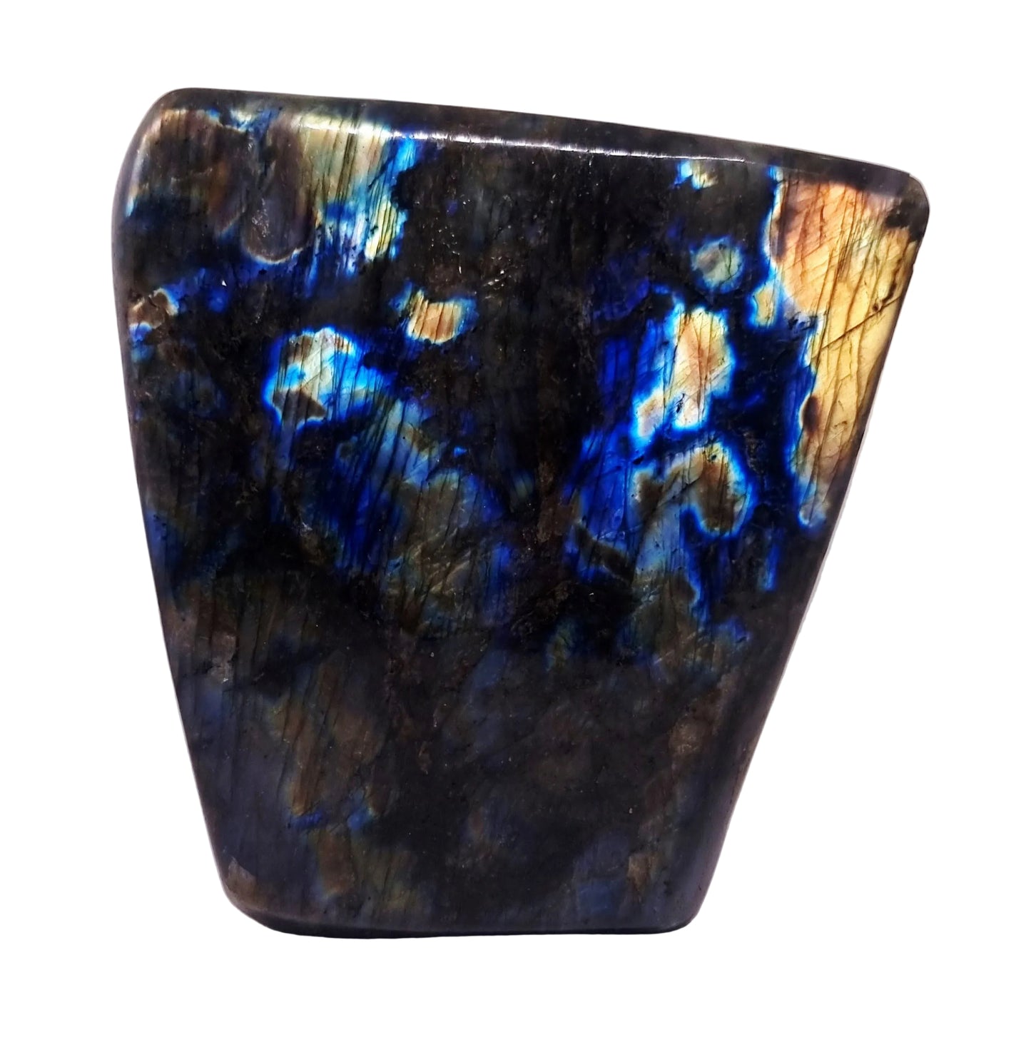 POLISHED BLUE & GREEN FLASH LABRADORITE FREEFORM 1.62 kg - CLAIRVOYANCE