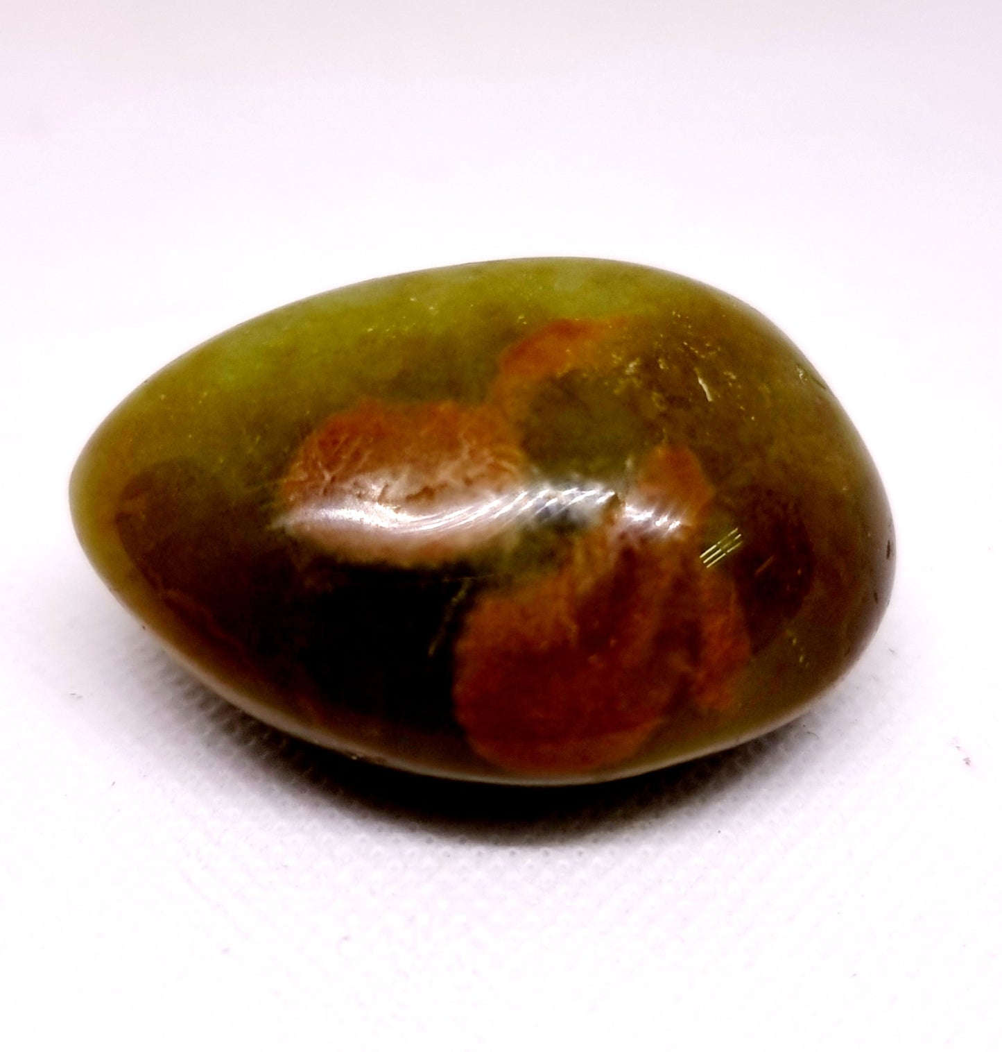 RARE DARK GREEN OPAL GALLET 67 g - WEALTH & HARMONY