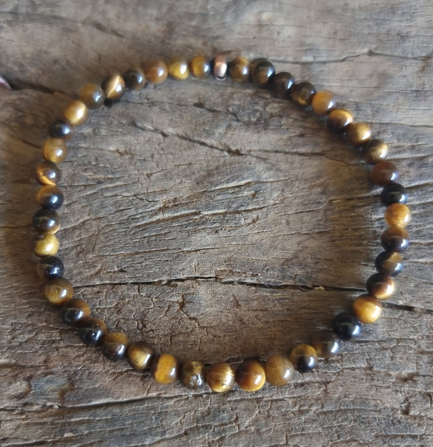 TIGER EYE BRACELET 4mm - COURAGE & PROTECTION