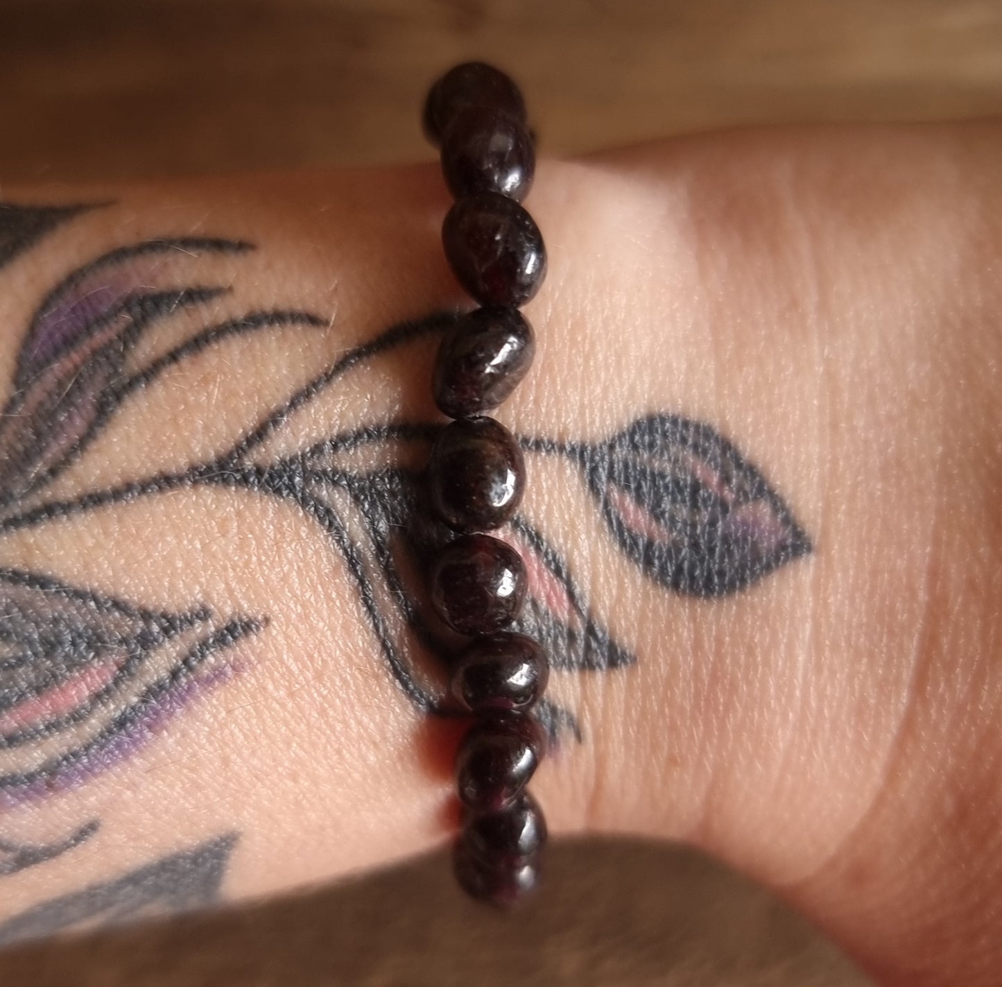 GARNET NUGGET BRACELET - LOVE & PROTECTION