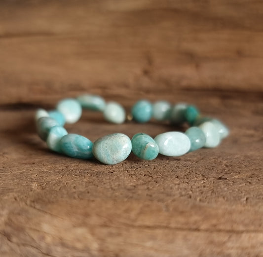 AMAZONITE NUGGET BRACELET - COMMUNICATION