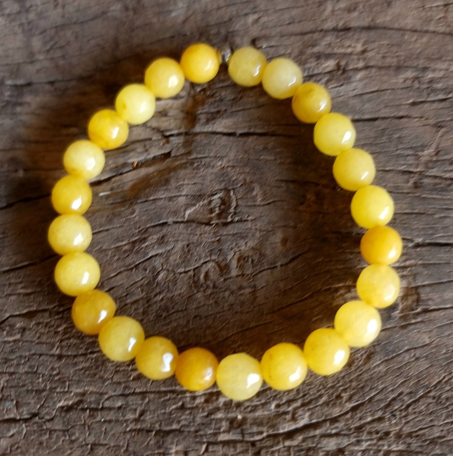 YELLOW CHALCEDONY ENERGY BRACELET 8 mm - SPIRITUAL BALANCE