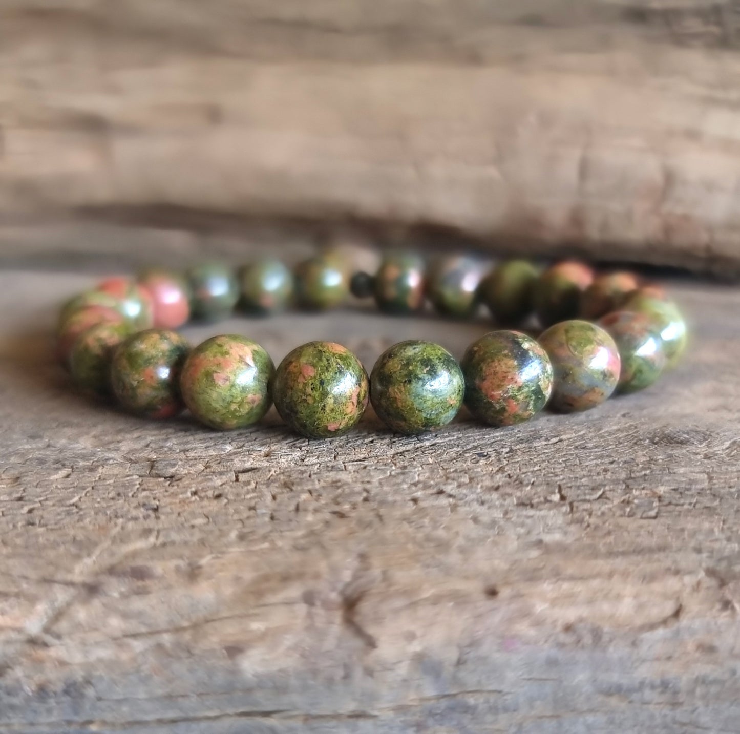 UNAKITE JASPER ENERGY BRACELET 8 mm - NEW BEGINNINGS