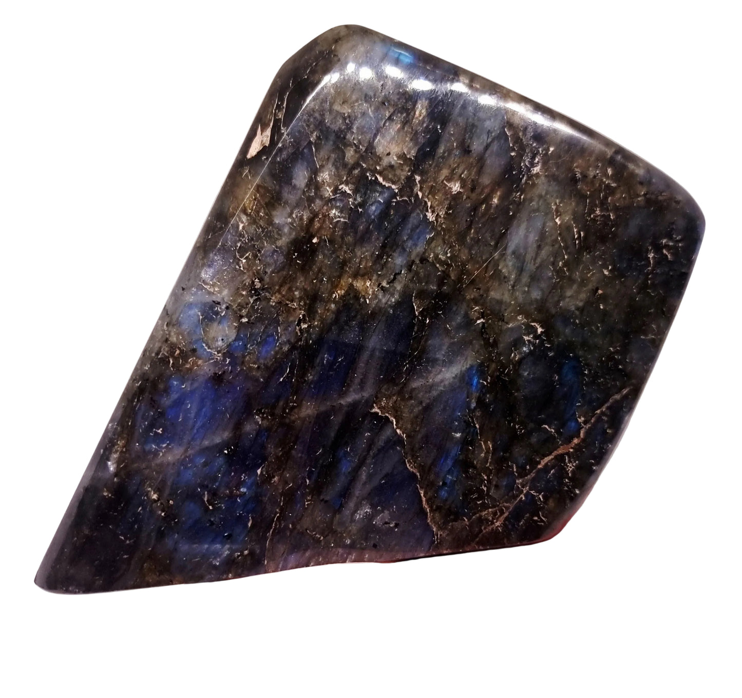 POLISHED BLUE & GREEN FLASH LABRADORITE FREEFORM 1.19 kg - CLAIRVOYANCE