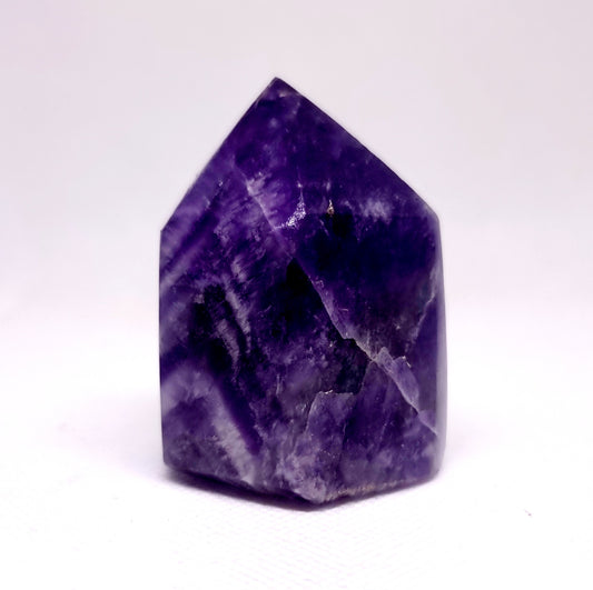 CHEVRON AMETHYST POLISHED TOWER 6 cm (184g) - INTUITION