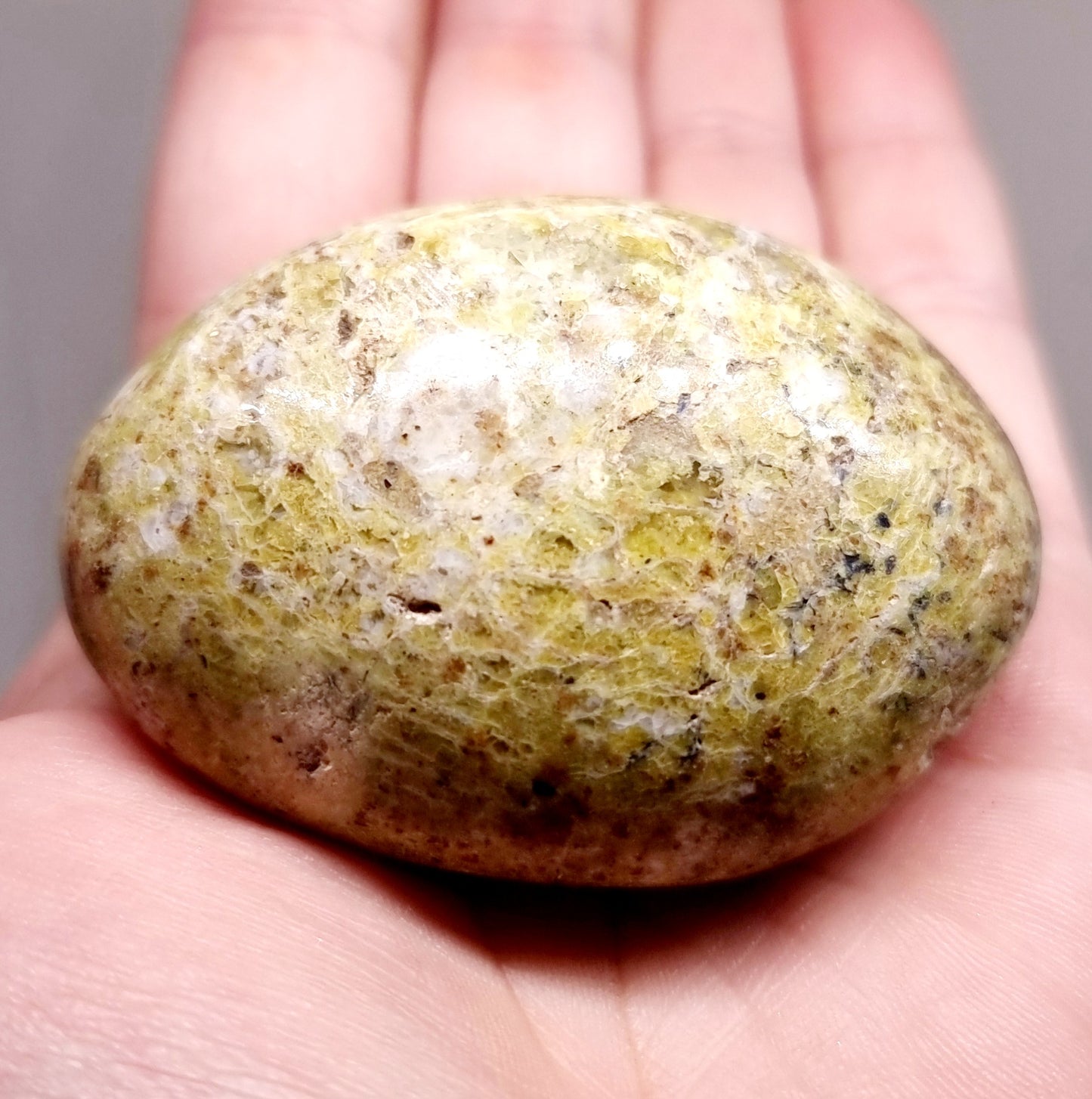 RARE DARK GREEN OPAL GALLET 97 g - WEALTH & HARMONY