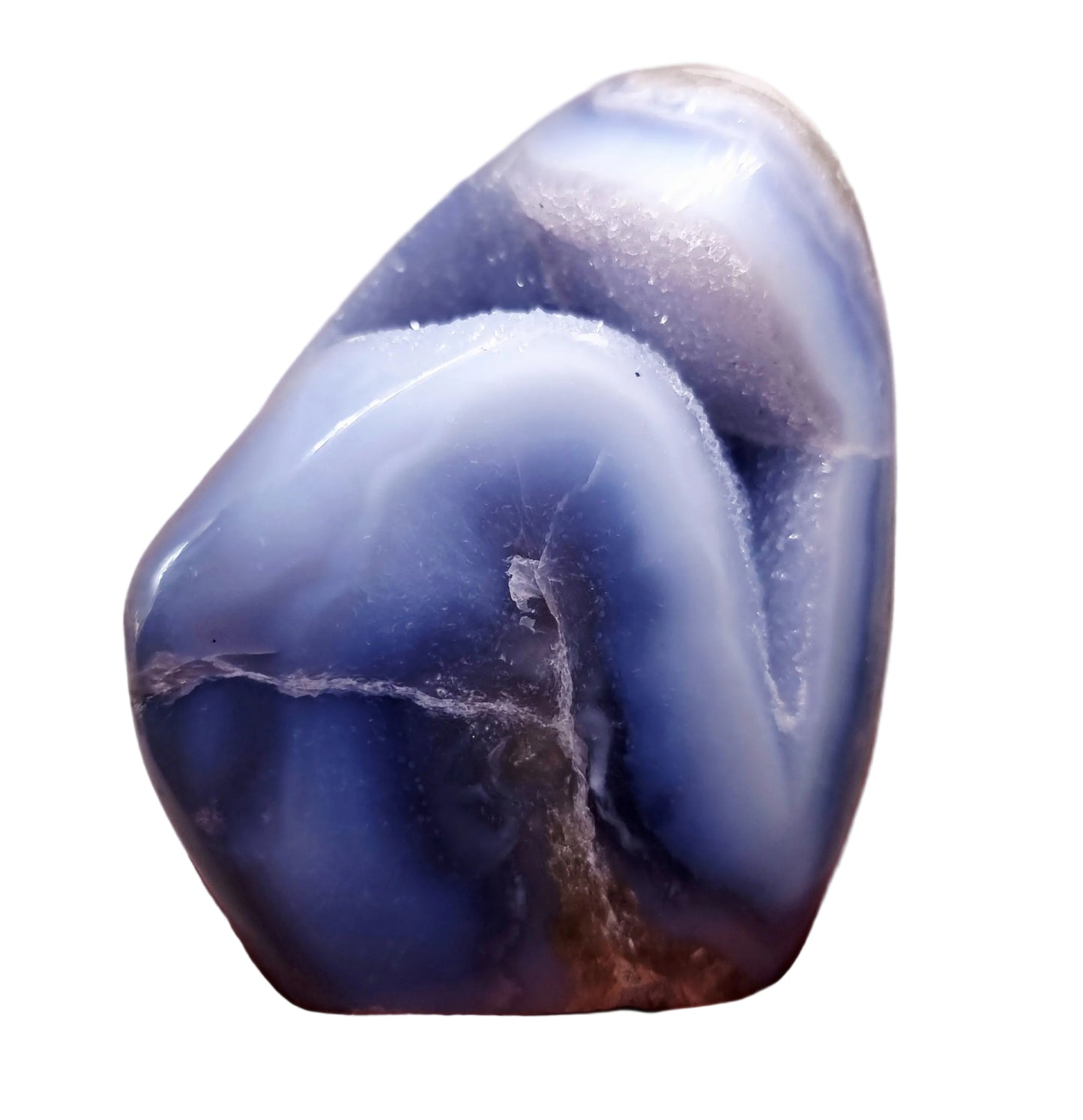 BLUE LACE AGATE POLISHED FREEFORM 1.203 kg - COMMUNICATION & COURAGE