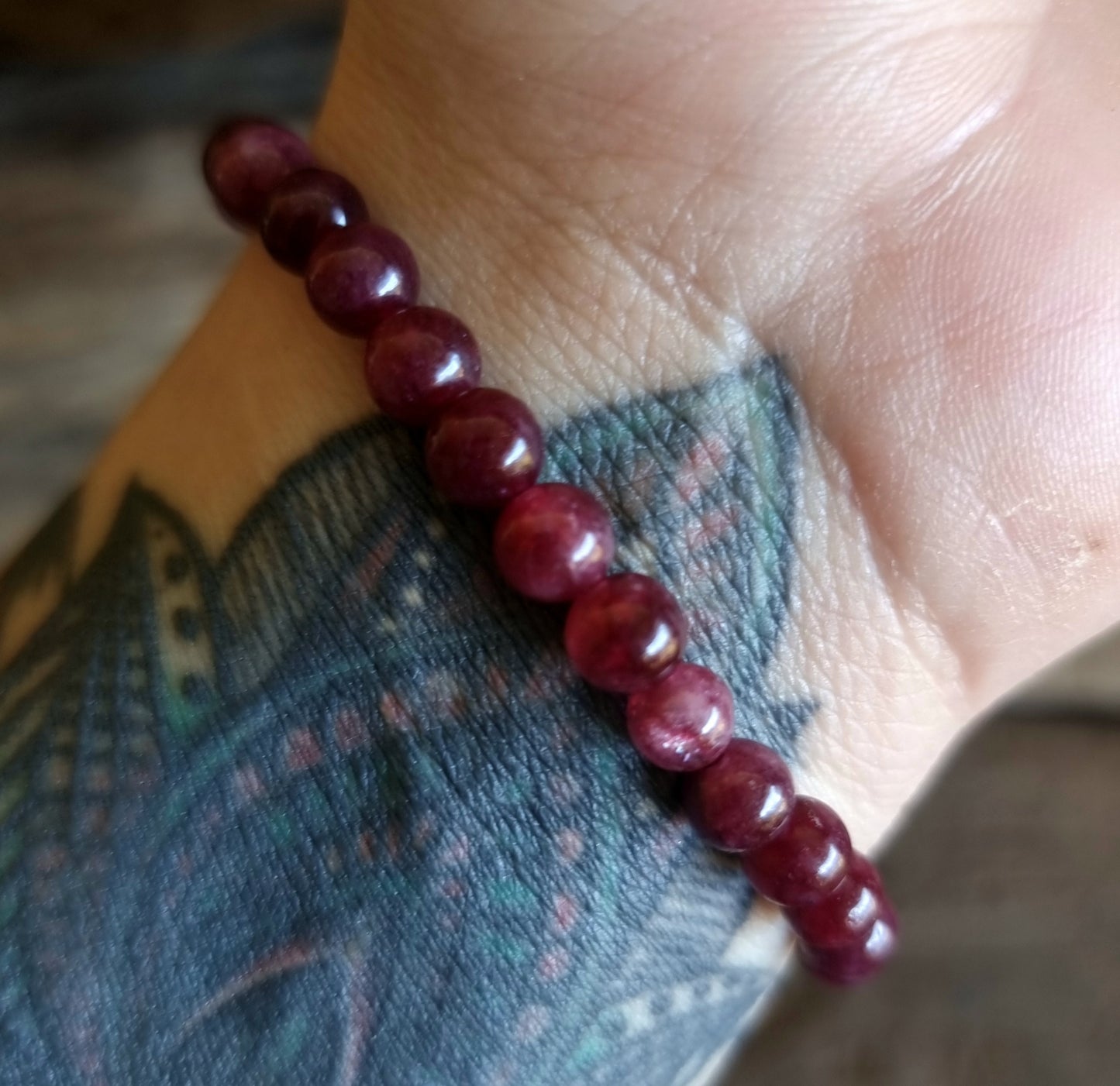 GARNET ENERGY BRACELET 6 mm - LOVE & PROTECTION