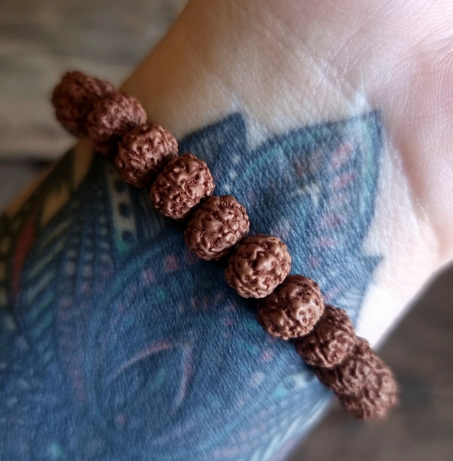 RUDRAKSHA CHAKRA BALANCING BRACELET 8 mm - ENERGY HEALING