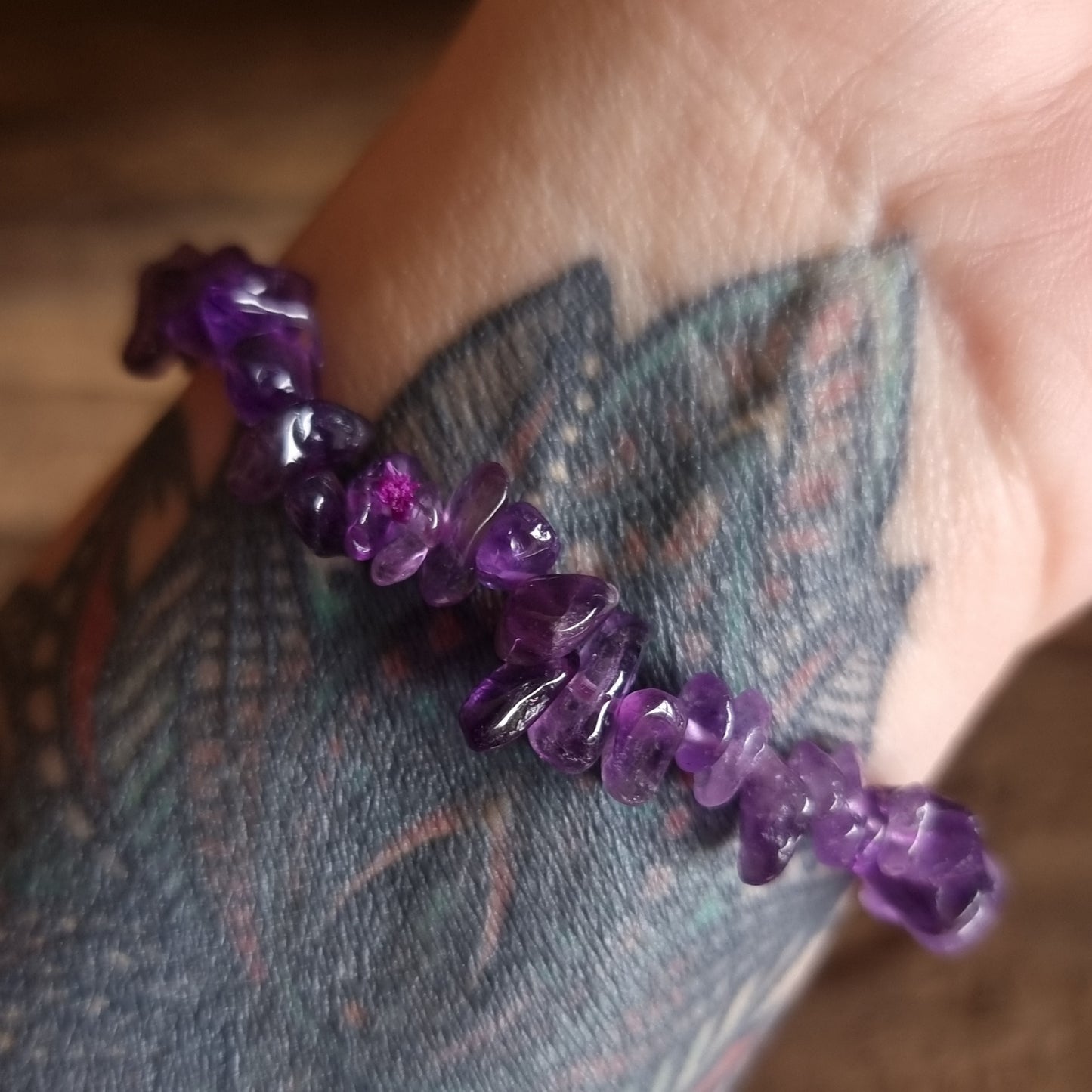 AMETHYST CHIPPED BRACELET - PSYCHIC ABILITIES