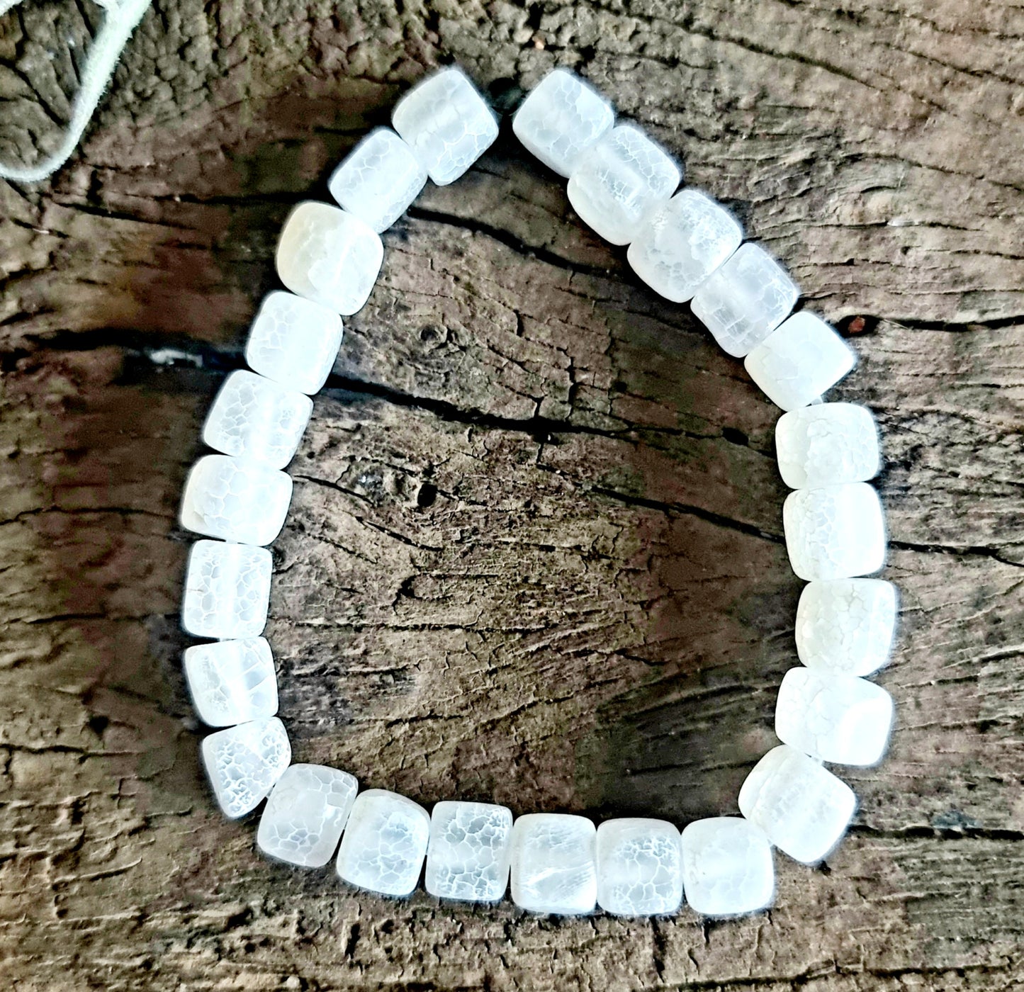 WHITE AGATE NUGGET BRACELET - ANGEL & SPIRIT GUIDES COMMUNICATION