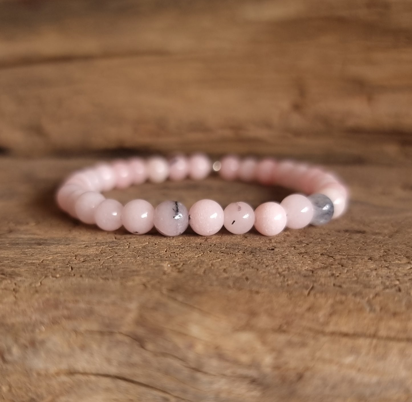 PINK OPAL ENERGY BRACELET 6 mm - SELF LOVE