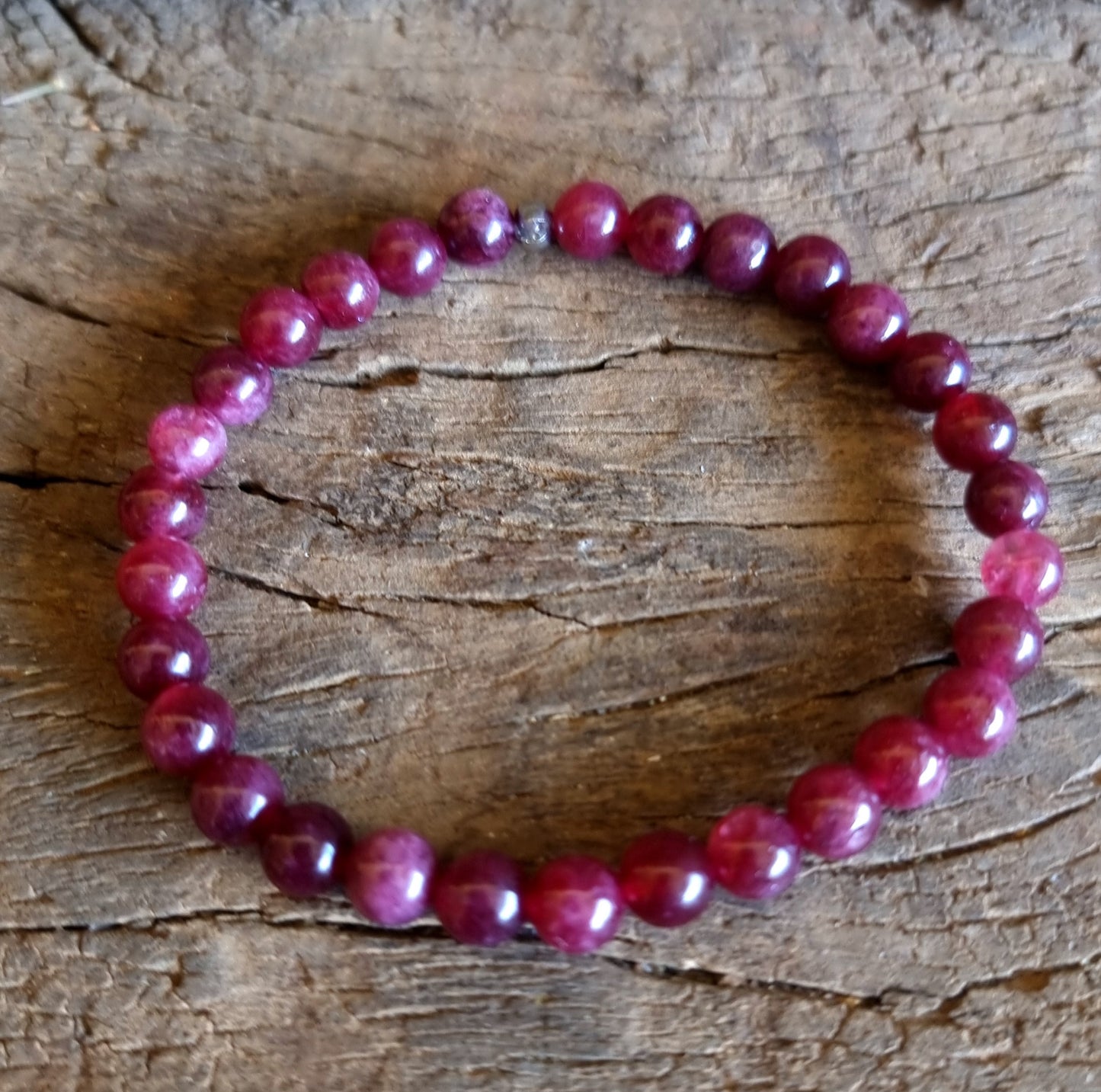 GARNET ENERGY BRACELET 6 mm - LOVE & PROTECTION