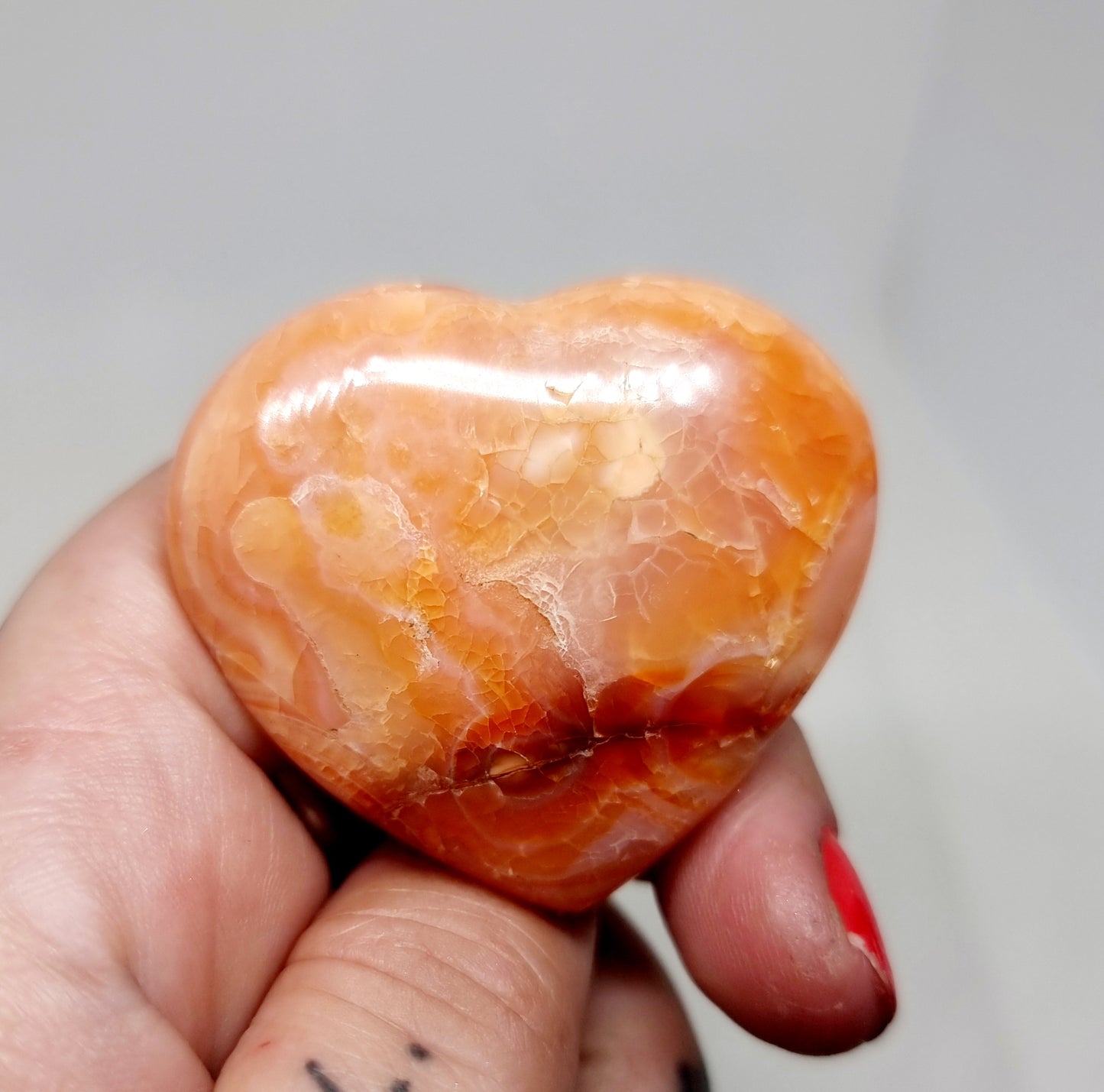 CARNELIAN HEARTS POLISHED SMALL - CREATIVITY