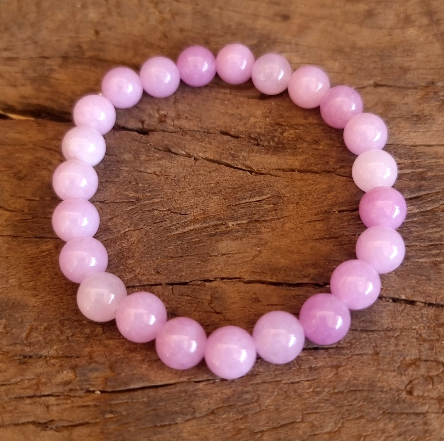 KUNZITE ENERGY BRACELET 8 mm - ABUNDANT LOVE