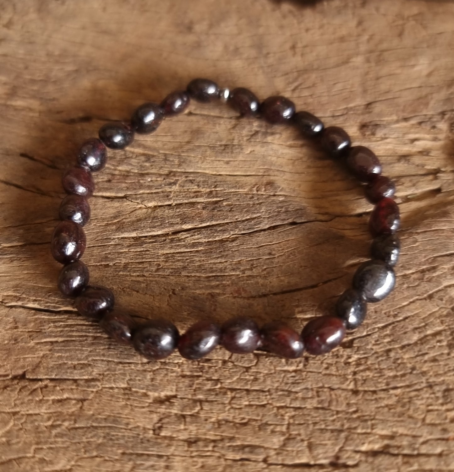 GARNET NUGGET BRACELET - LOVE & PROTECTION