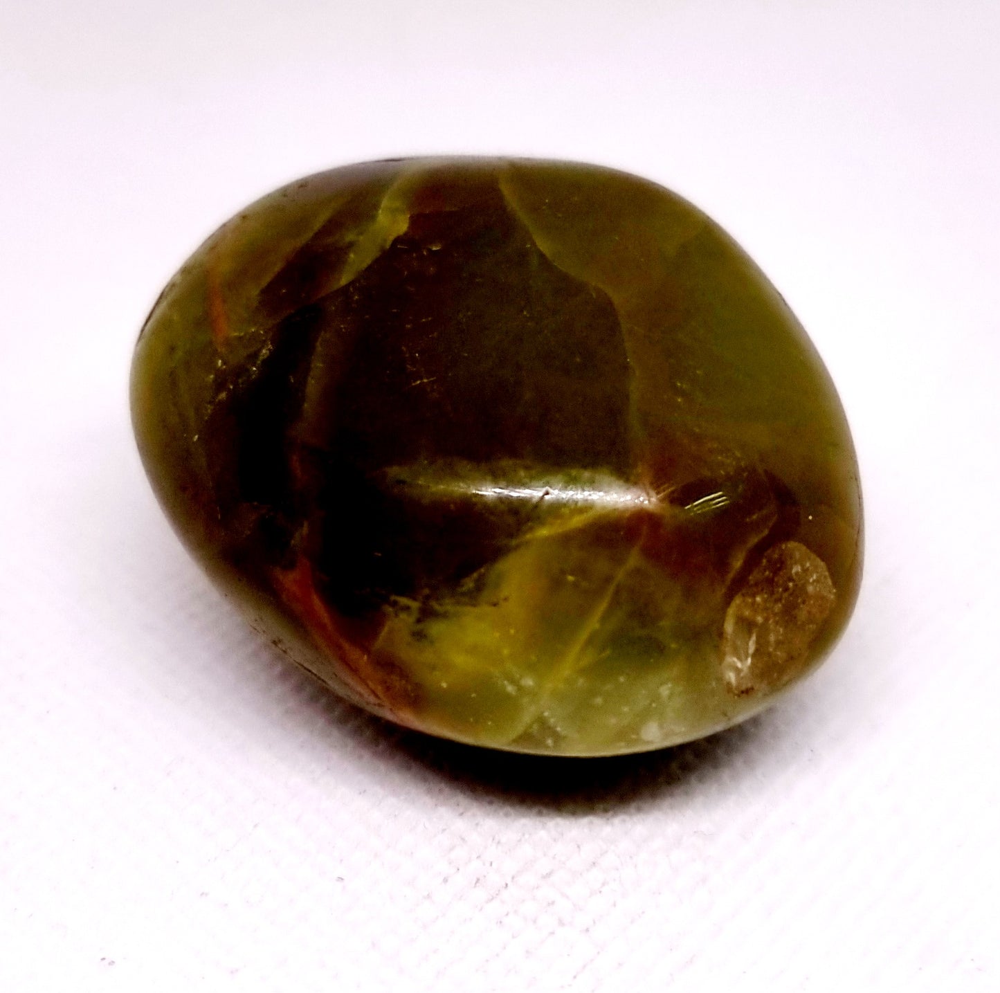 RARE DARK GREEN OPAL GALLET 71 g - WEALTH & HARMONY