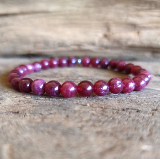 GARNET ENERGY BRACELET 6 mm - LOVE & PROTECTION