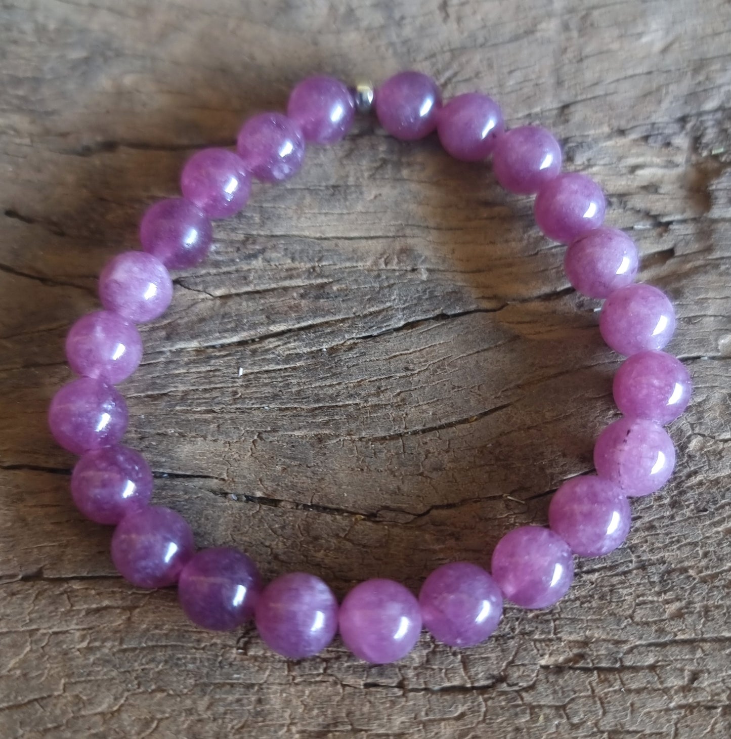 LEPIDOLITE ENERGY BRACELET 8mm- TRANSITION