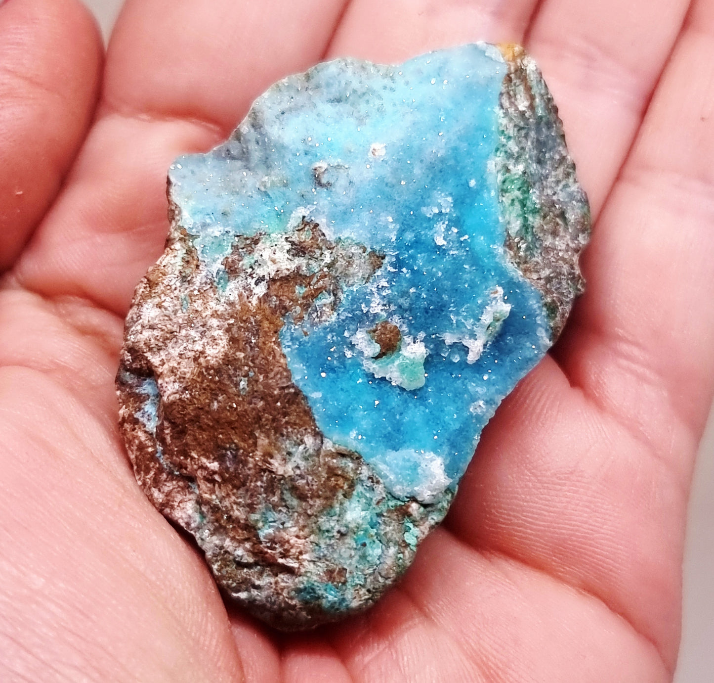 NATURAL DRUZY CHRYSOCOLLA SPECIMEN 56 g - PERSONAL POWER