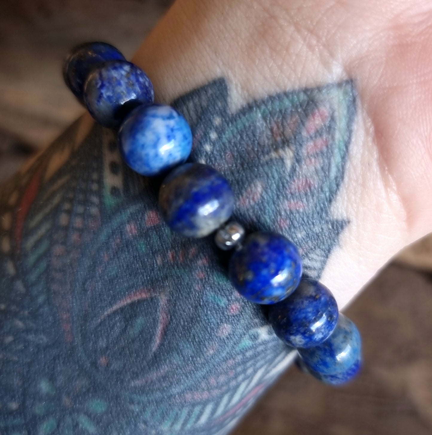 LAPIS LAZULI ENERGY BRACELET 10 mm - INTUITION