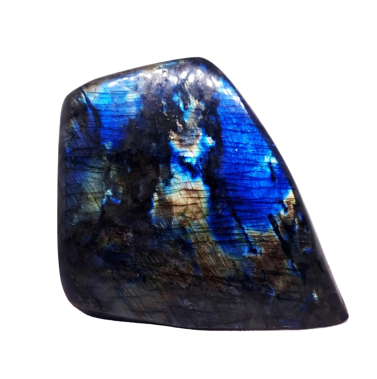 POLISHED BLUE & GREEN FLASH LABRADORITE FREEFORM 2.1 kg - CLAIRVOYANCE