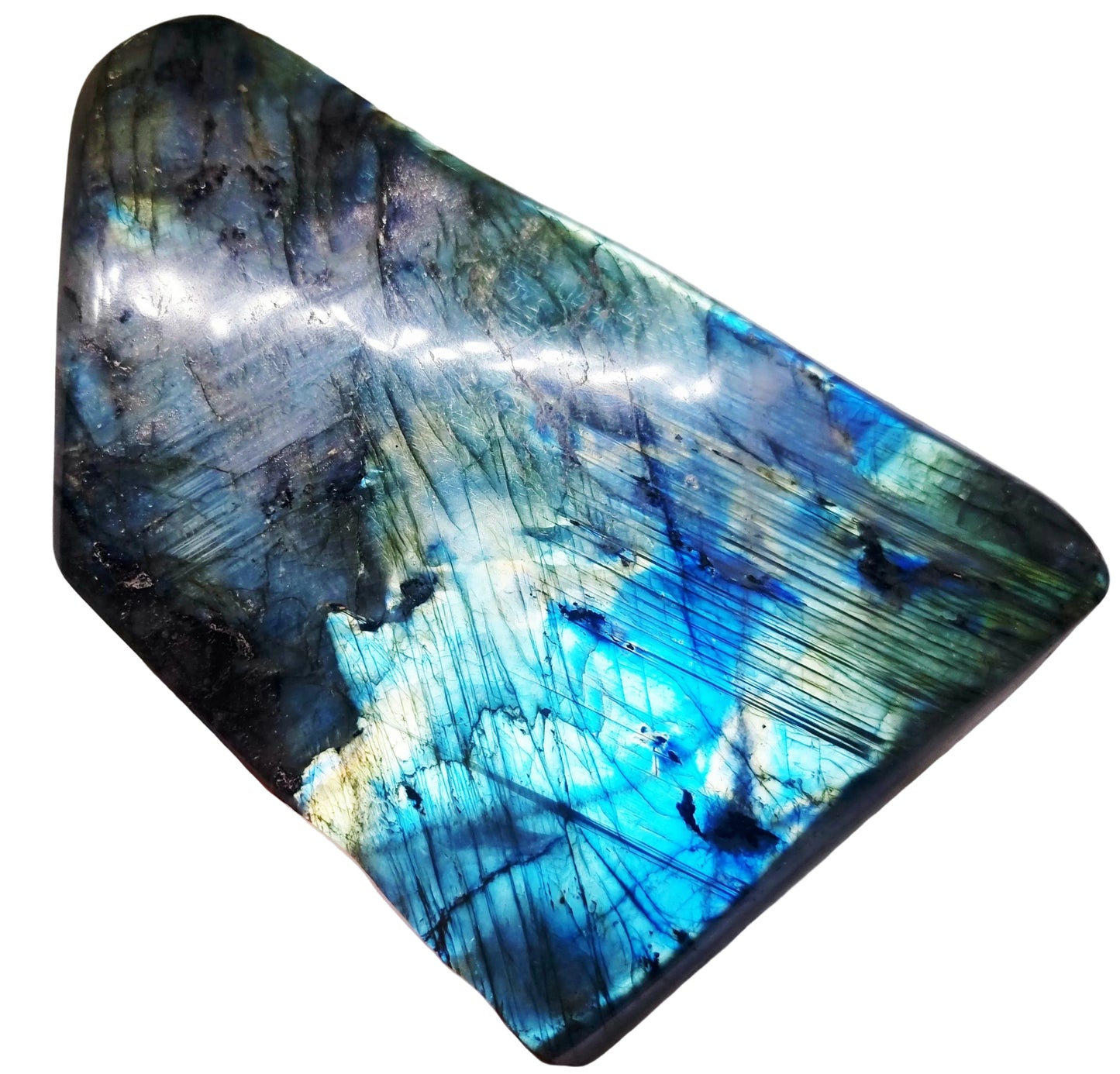 POLISHED BLUE & GREEN FLASH LABRADORITE FREEFORM 1.8 kg - CLAIRVOYANCE