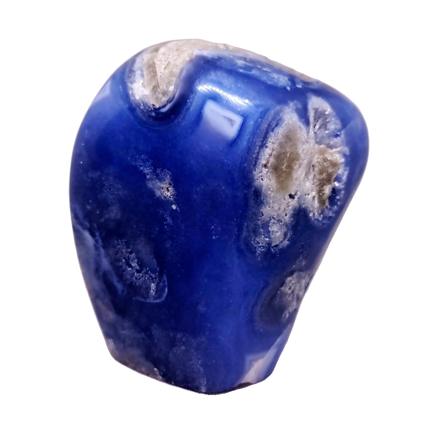 BLUE LACE AGATE POLISHED FREEFORM 1.26 kg - COMMUNICATION & COURAGE